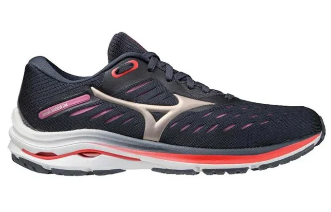 Mizuno Wave Rider 24 “Navy Red”