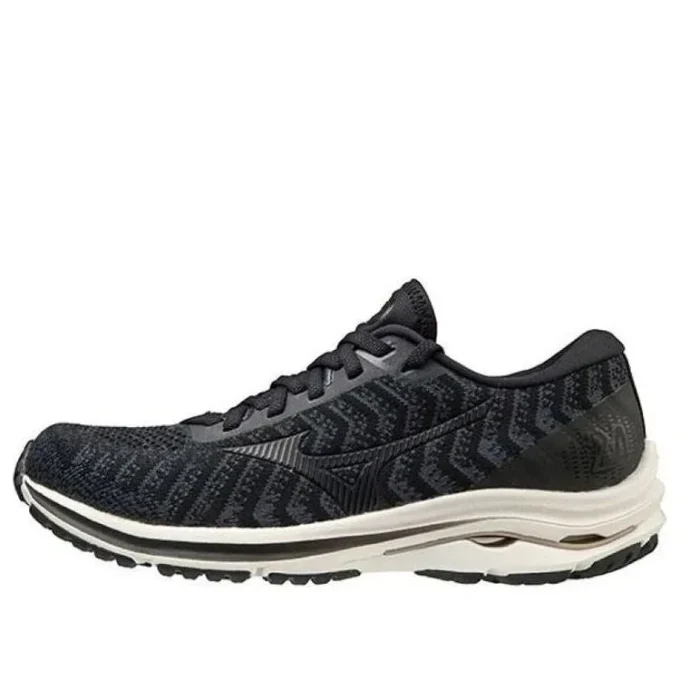 Mizuno Wave Rider 24 Waveknit “Black Ivory”