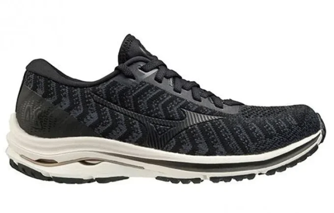 Mizuno Wave Rider 24 Waveknit “Black Ivory”