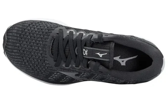 Mizuno Wave Rider 25 Waveknit “Black Grey”