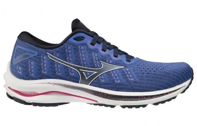 Mizuno Wave Rider 25 Waveknit Super Wide “Blue White”
