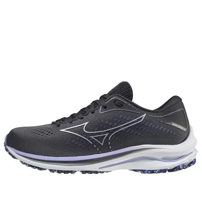 Mizuno Wave Rider 25 Wide “Black Pearl Violet Glow”