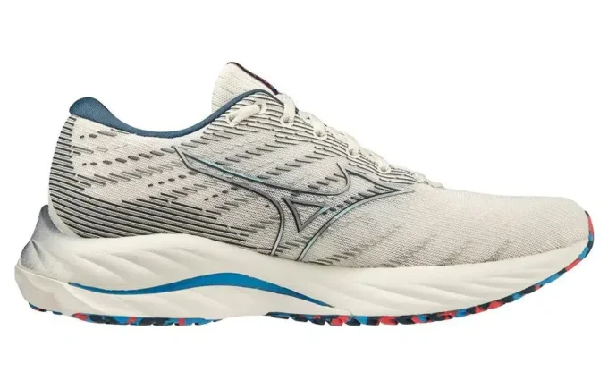 Mizuno Wave Rider 26 Super Wide “White Blue”