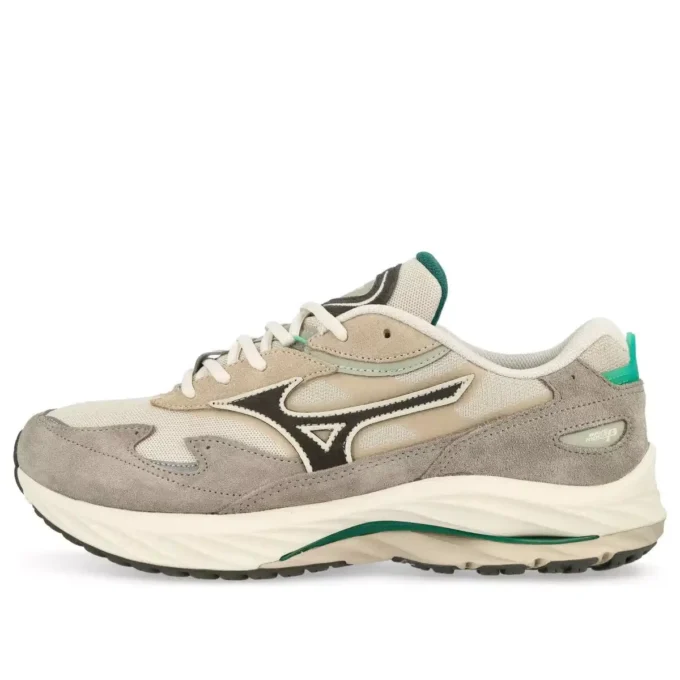 MIZUNO Wave Rider B “Light Beige Dark Grey Mint Green”