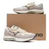 MIZUNO Wave Rider B “Light Beige Dark Grey Mint Green”