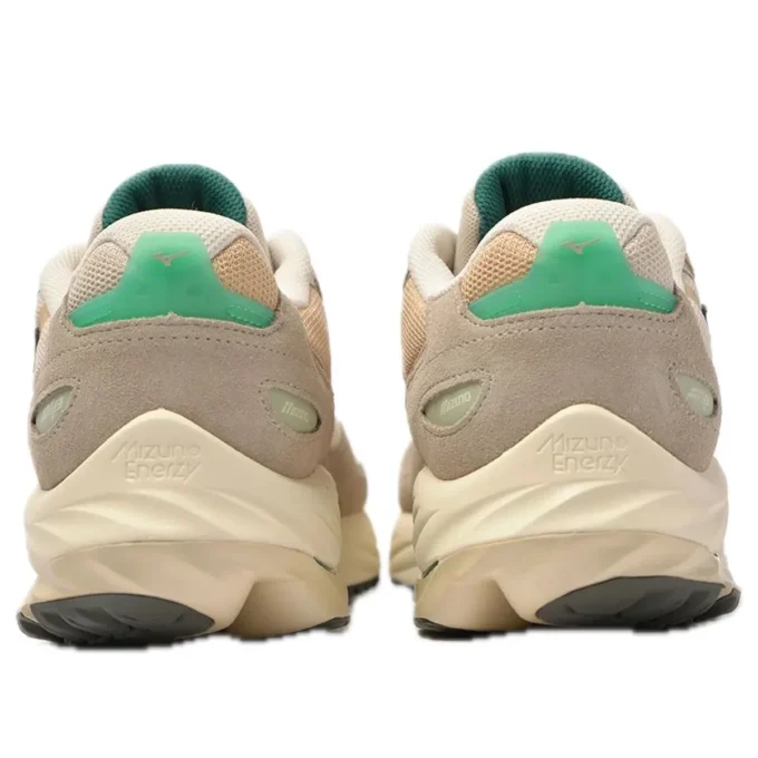 MIZUNO Wave Rider B “Light Beige Dark Grey Mint Green”