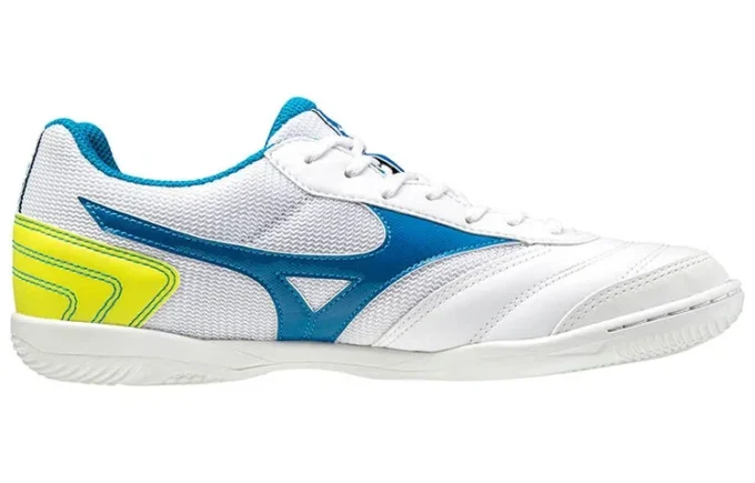 Morelia Sala Club Low Tops Lightweight Volleyball Shoes White Blue Yellow