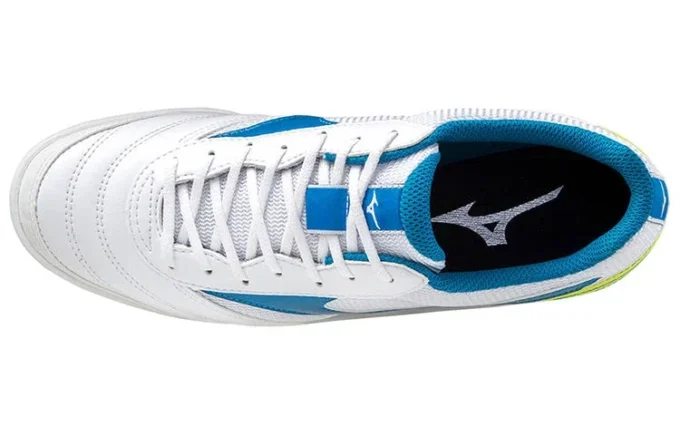 Morelia Sala Club Low Tops Lightweight Volleyball Shoes White Blue Yellow