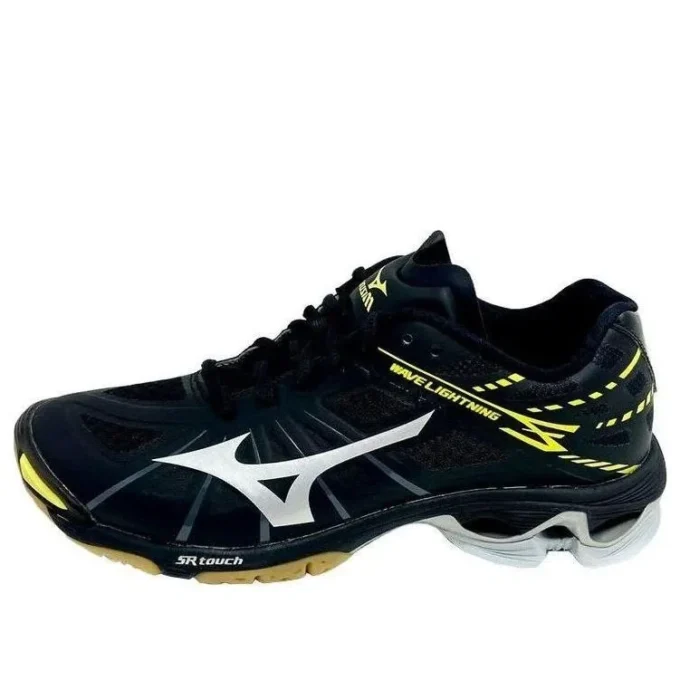 Wave Lightning Z Lightweight Wear-resistant Volleyball Shoes Black Yellow