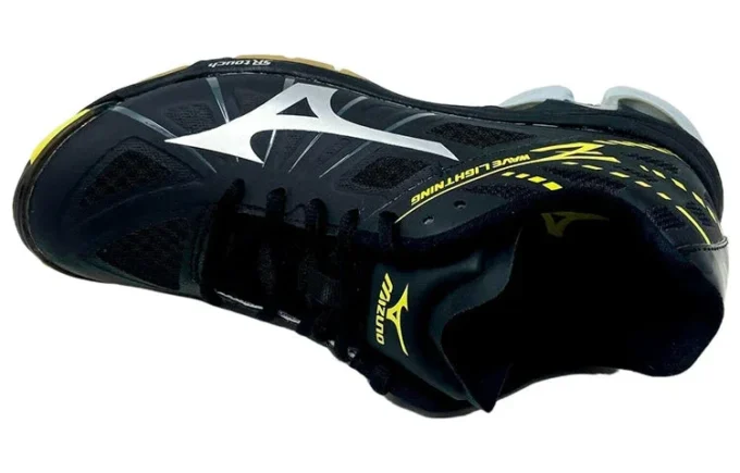 Wave Lightning Z Lightweight Wear-resistant Volleyball Shoes Black Yellow