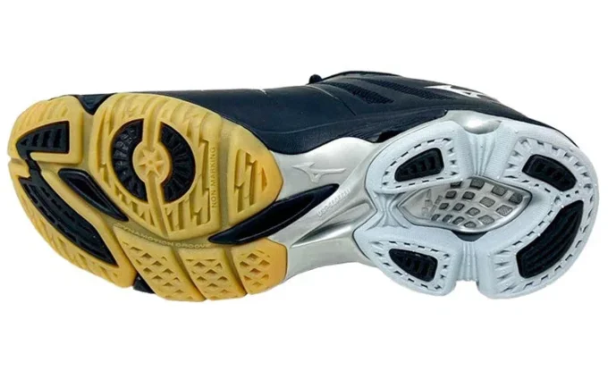 Wave Lightning Z Lightweight Wear-resistant Volleyball Shoes Black Yellow