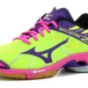 Wave Lightning Z Lightweight Wear-resistant Volleyball Shoes Green Purple