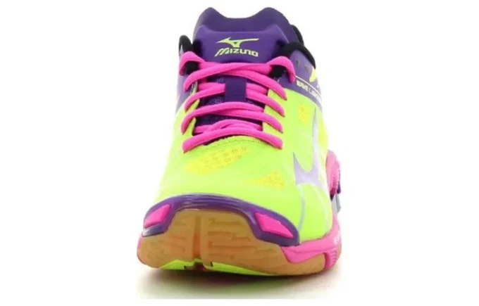 Wave Lightning Z Lightweight Wear-resistant Volleyball Shoes Green Purple