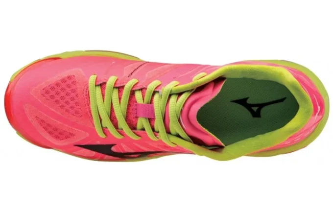 Wave Lightning Z Lightweight Wear-resistant Volleyball Shoes Pink Black