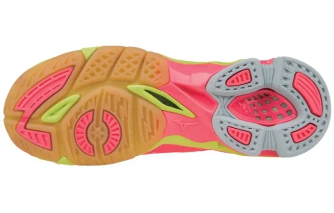 Wave Lightning Z Lightweight Wear-resistant Volleyball Shoes Pink Black