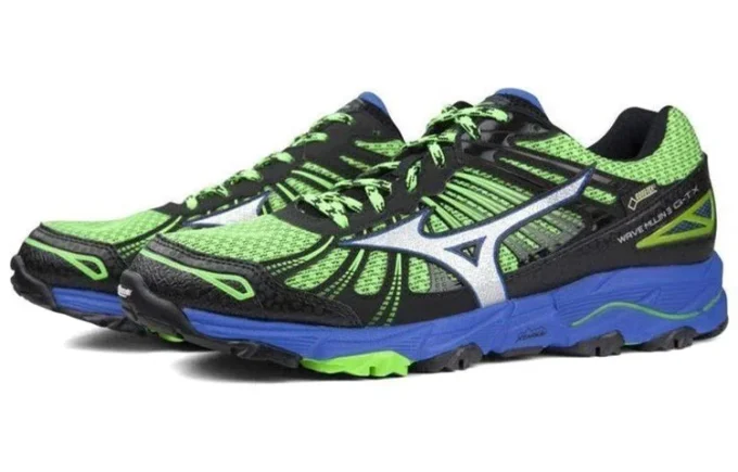 Wave Mujin 3 GTX Low Tops Wear-resistant Green Blue