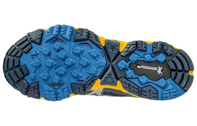 Wave Mujin 3 Low Tops Wear-resistant Blue Yellow